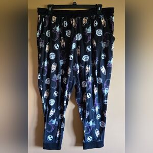 Nightmare Before Christmas Pajama Lounge Pants With Pockets, 2X (PTP=19.5")